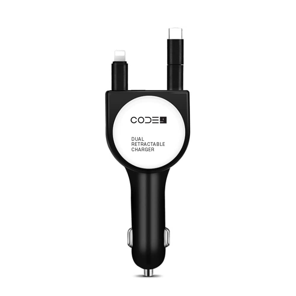 코드나인 QC3.0 멀티 리드 차량용 고속 충전기 CN009